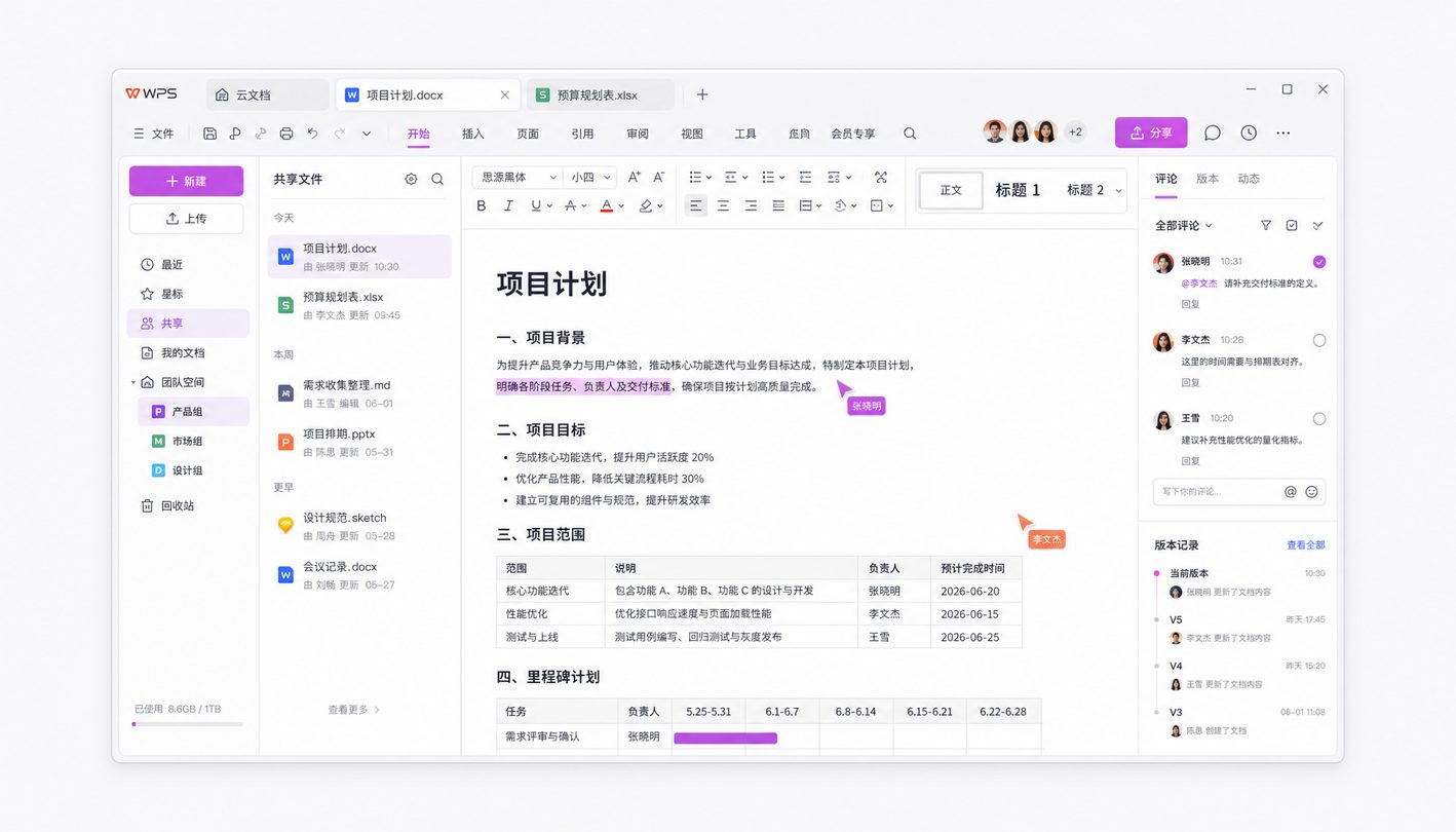 WPS 工作区概览与下载引导
